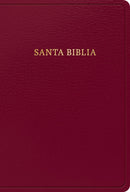 Span-RVR 1960 Hand Size Giant Print Bible (Biblia Letra Grande Tamano Manual)-Burgundy Imitation Leather Indexed