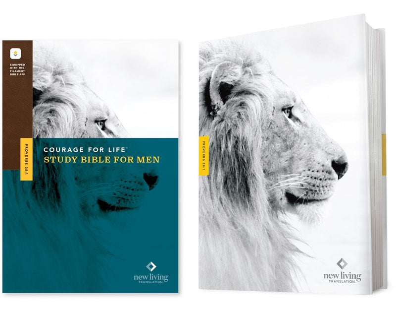 NLT Courage For Life Study Bible For Men  Filament-Enabled Edition-Hardcover