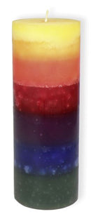Regenboog kaars 20cm