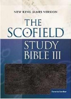 Njkv Scofield Study Bible III-Burgundy Genuine Leather Indexed (Super Saver)