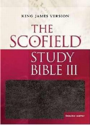 KJV Scofield Study Bible III-Black Genuine Leather Indexed (Super Saver)