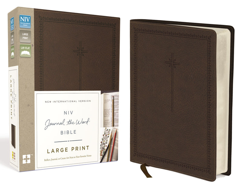 NIV Journal The Word Bible/Large Print-Brown Duo-Tone