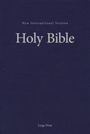 NIV Pew And Worship Bible/Large Print-Blue Hardcover 