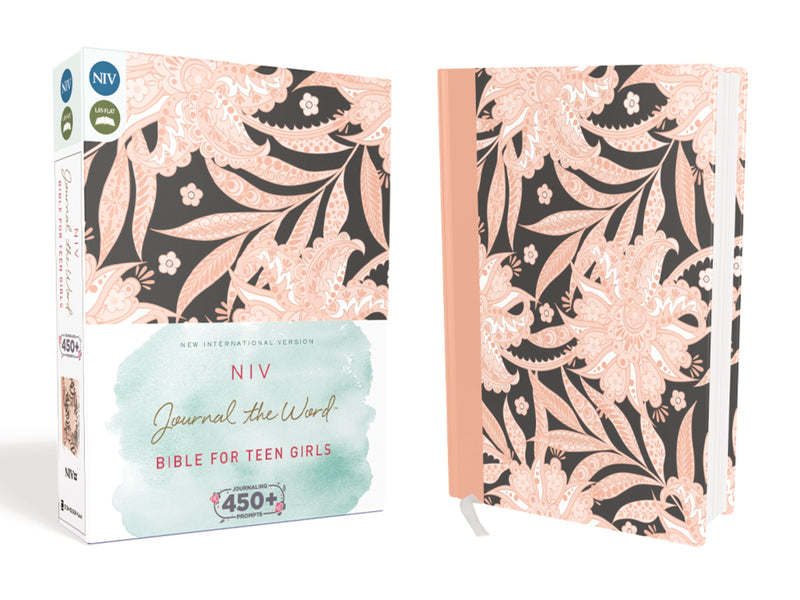 NIV Journal The Word Bible For Teen Girls-Floral Cloth Over Board