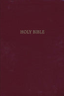 NIV Giant Print Reference Bible (Comfort Print)-Burgundy Leather-Look