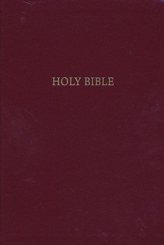 NIV Giant Print Reference Bible (Comfort Print)-Burgundy Leather-Look