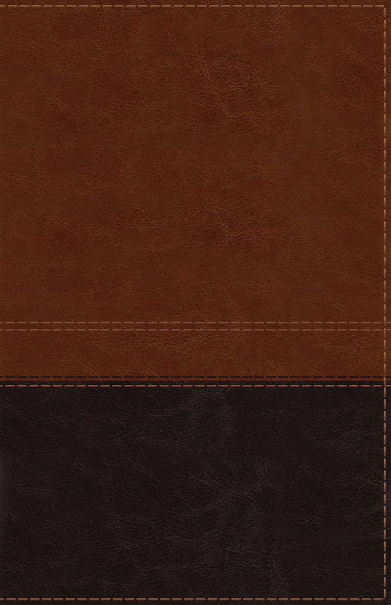 NIV Giant Print Reference Bible (Comfort Print)-Brown LeatherSoft Indexed