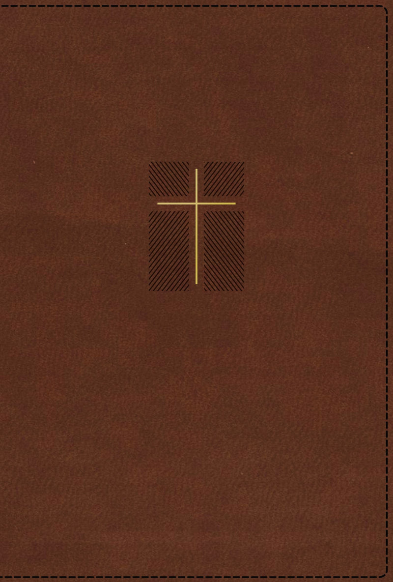 NIV Quest Study Bible (Comfort Print)-Brown Leathersoft Indexed