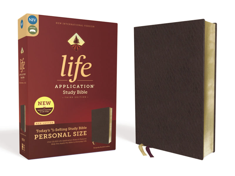 NIV Life Application Study Bible/Personal Size (Third Edition)-Burgundy Bonded Leather