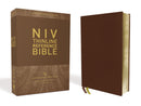 NIV Thinline Reference Bible (Comfort Print)-Brown Buffalo Genuine Leather