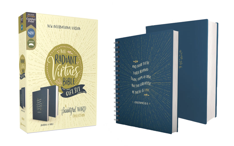 NIV Radiant Virtues Bible & Journal Gift Set: A Beautiful Word Collection (Comfort Print)-Hardcover