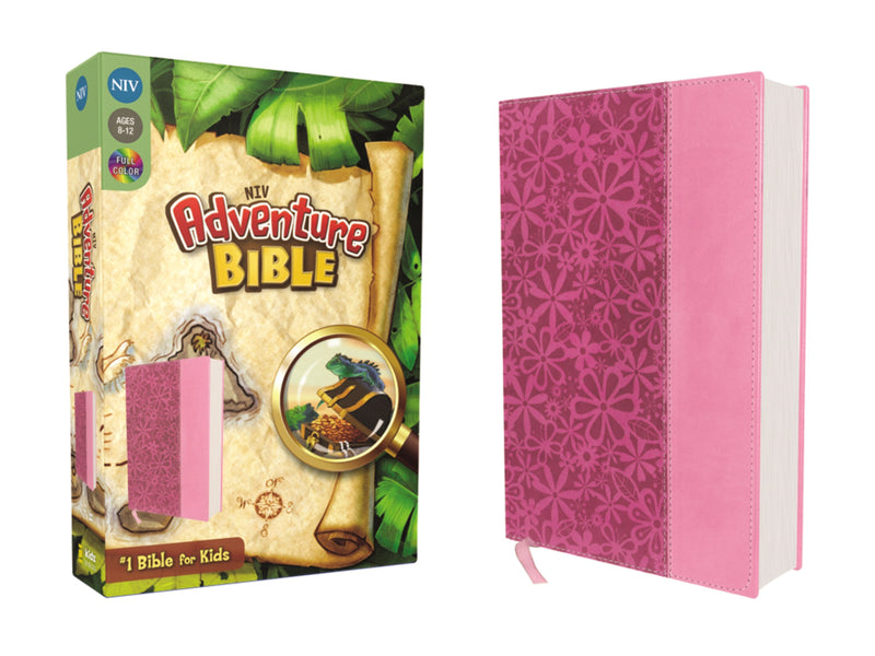 NIV Adventure Bible (Full Color)-Raspberry/Pink Duo-Tone