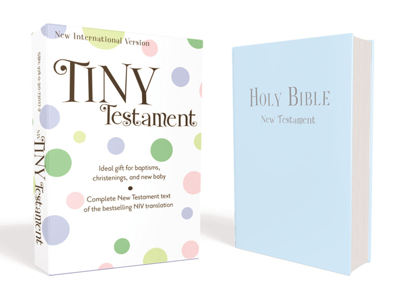 NIV Tiny New Testament-Blue Leather-Look