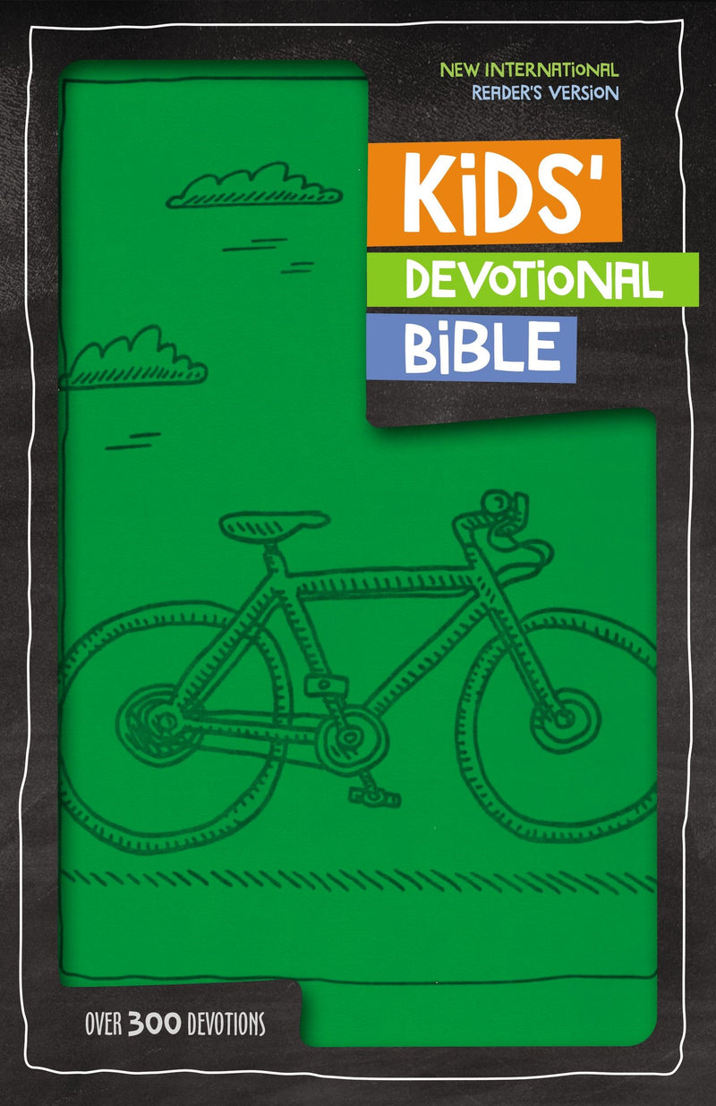 NIrV Kids' Devotional Bible-Green DuoTone