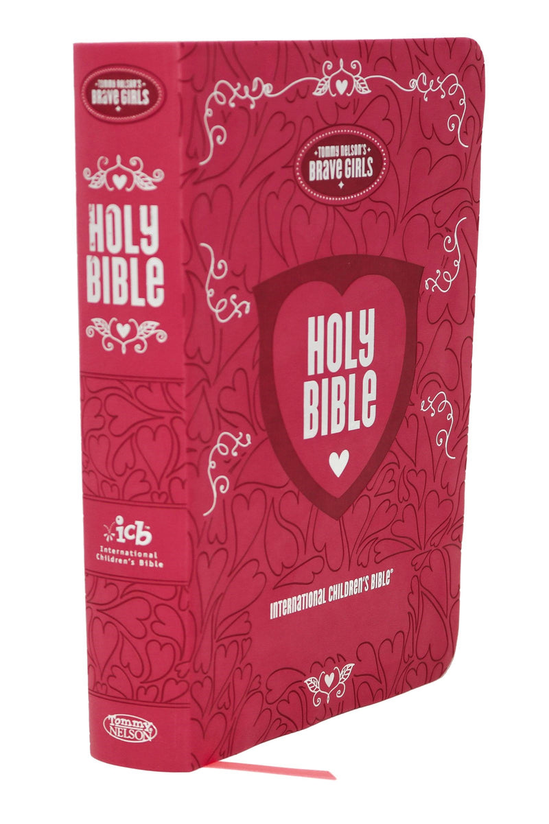 ICB Brave Girls Devotional Bible-Pink LeatherSoft