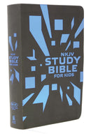 NKJV Study Bible For Kids-Blue/Grey Imitation Leather