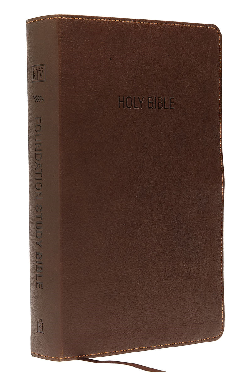 KJV Foundation Study Bible-Earth Brown LeatherSoft Indexed