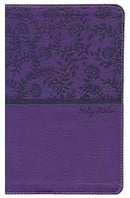 NKJV Deluxe Gift Bible (Comfort Print)-Purple Leathersoft