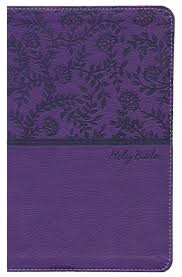 NKJV Deluxe Gift Bible (Comfort Print)-Purple Leathersoft