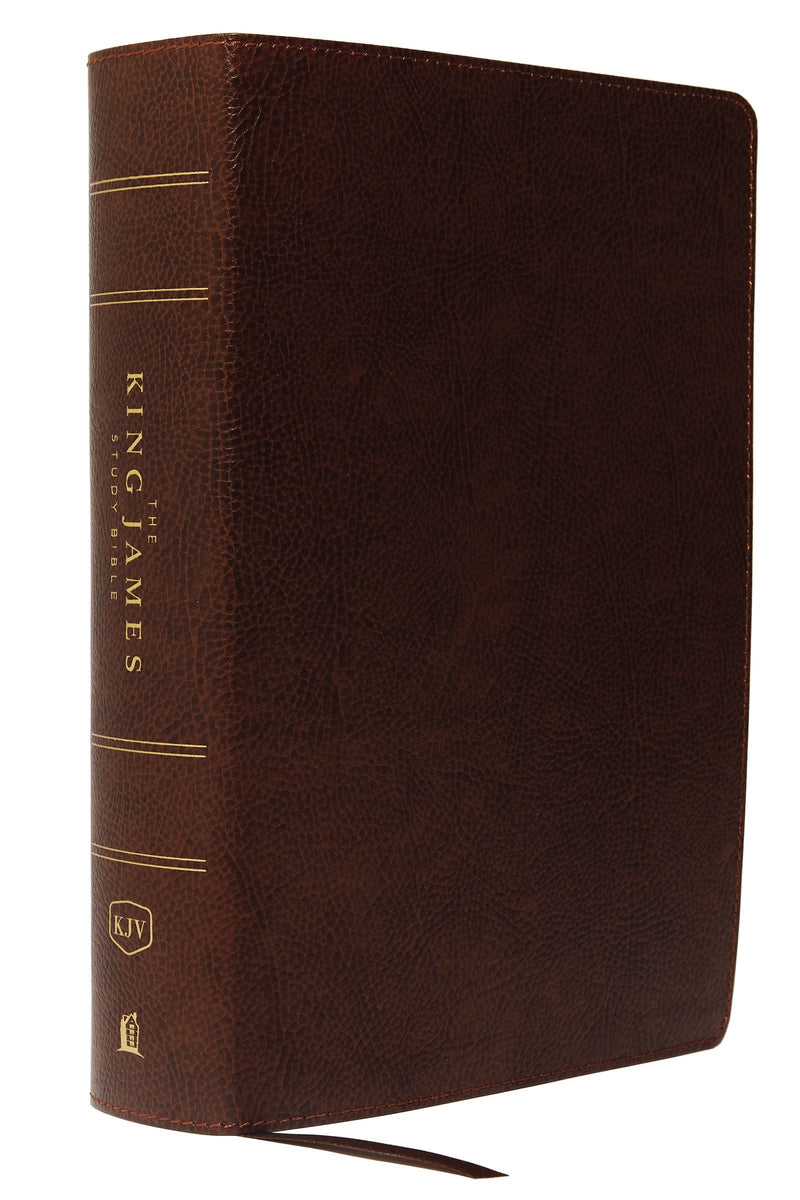 KJV Study Bible (Full-Color)-Brown Bonded Leather Indexed