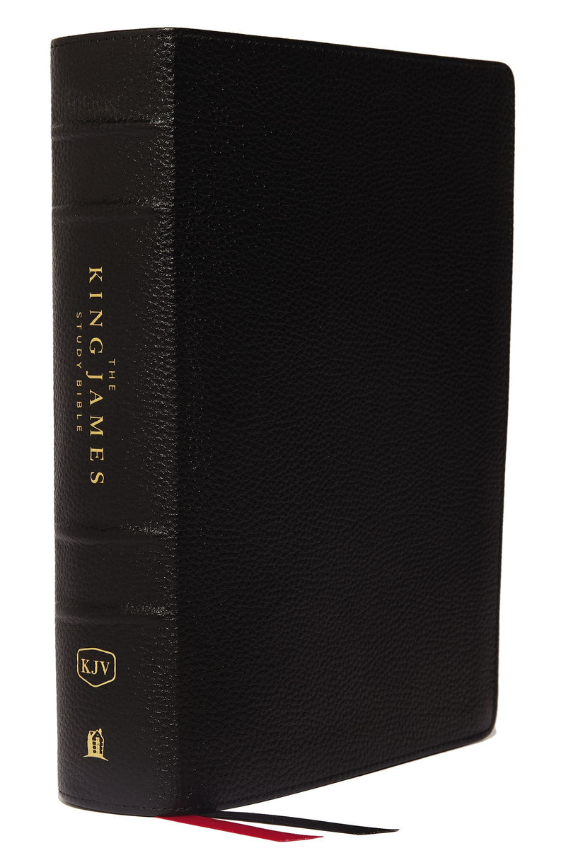 KJV Study Bible (Full-Color)-Black Genuine Leather Indexed