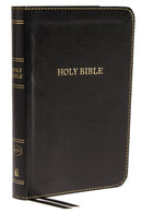 KJV Thinline Bible/Compact (Comfort Print)-Black Leathersoft