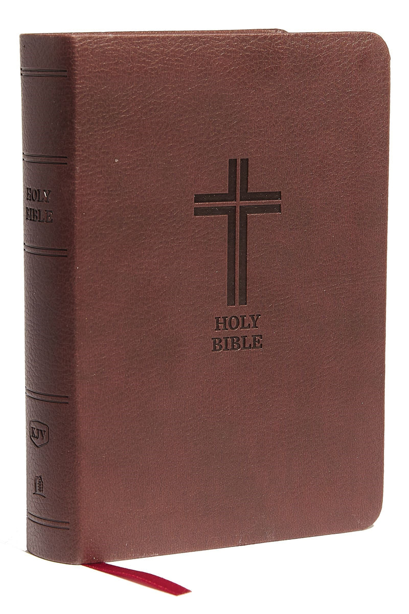 KJV Compact Large Print Reference Bible (Comfort Print)-Burgundy Leathersoft