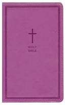 NKJV Compact Large Print Reference Bible (Comfort Print)-Pink Leathersoft