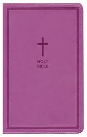 NKJV Compact Large Print Reference Bible (Comfort Print)-Pink Leathersoft