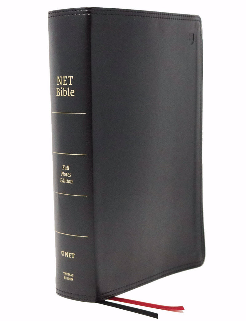 NET Bible (Full-Notes Edition) (Comfort Print)-Black Leathersoft