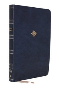 NKJV Thinline Reference Bible (Comfort Print)-Blue LeatherSoft