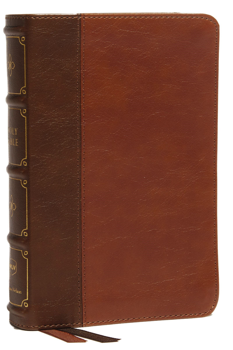 NKJV Comact Bible  Maclaren Series (Comfort Print)-Brown Leathersoft