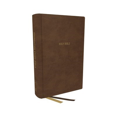 KJV Foundation Study Bible/Large Print (Comfort Print)-Brown Leathersoft