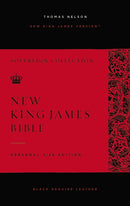 NKJV Personal Size Reference Bible (Sovereign Collection) (Comfort Print)-Black Genuine Leather