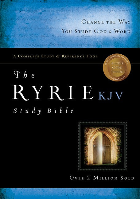 KJV Ryrie Study Bible-Black Genuine Leather Indexed (Pub Temp Out Of Stock=Mar 2022)