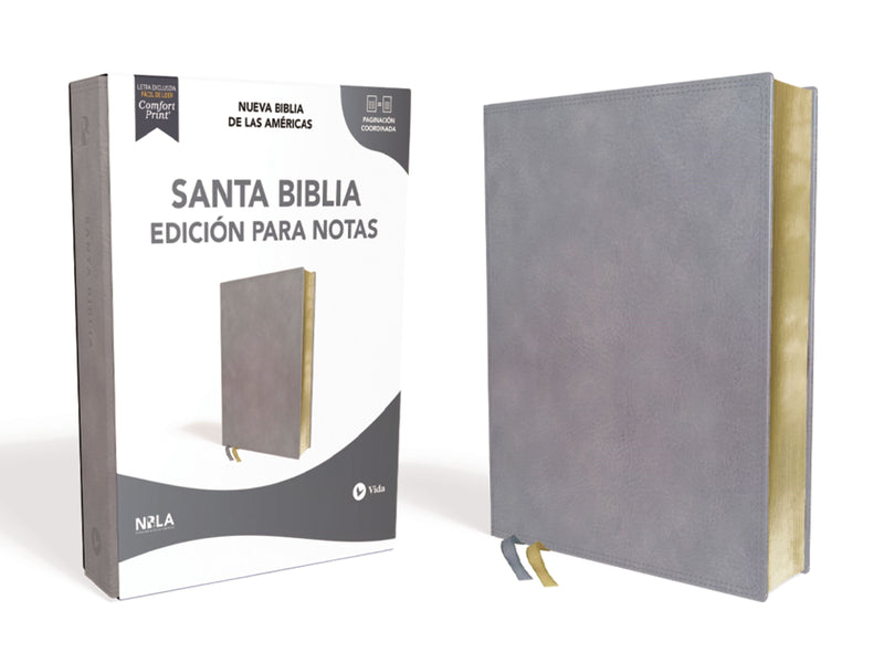 Span-NBLA Holy Bible Journal Edition (Santa Biblia Edicion Para Notas)-Slate Blue Leathersoft