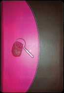 NKJV Complete Evidence Bible-Pink/Brown DuoTone 