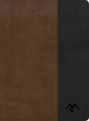 CSB Men Of Character Bible-Brown/Black LeatherTouch