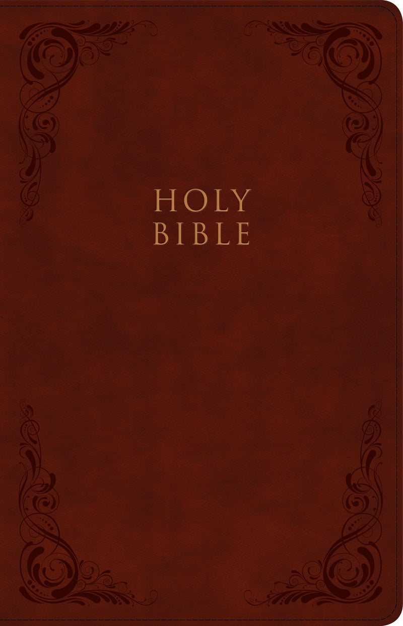 KJV Large Print Personal Size Reference Bible-Burgundy LeatherTouch