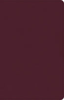CSB Thinline Reference Bible-Cranberry LeatherTouch