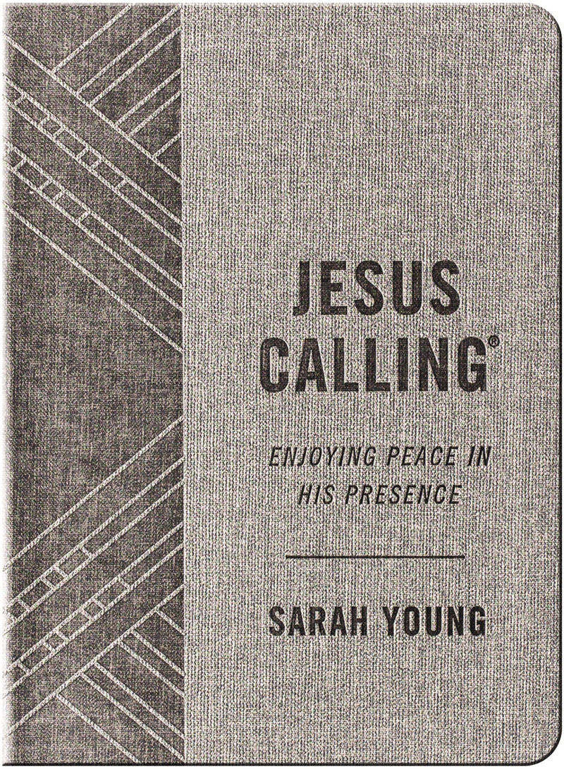 Jesus Calling-Textured Gray Leathersoft