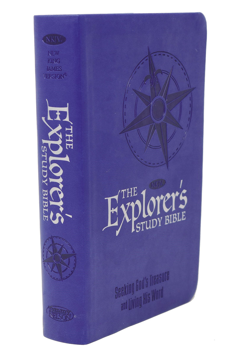 NKJV Explorer's Study Bible-Blue LeatherSoft 