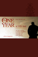 The One Year At His Feet Devotional-LeatherLike