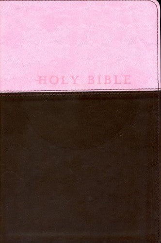 NLT Premium Gift Bible-Pink/Dark Brown TuTone