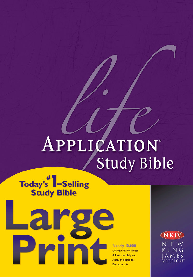 NKJV Life Application Study Bible/Large Print-Hardcover