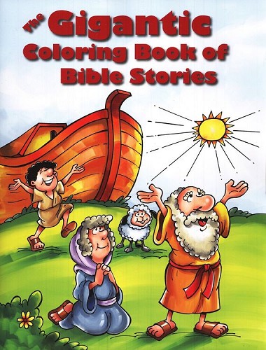 Coloring Book-The Gigantic Coloring Book Of Bible Stories (Happy Day)