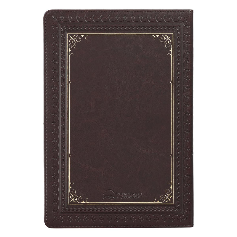 Large Print Thinline Bible - Brown