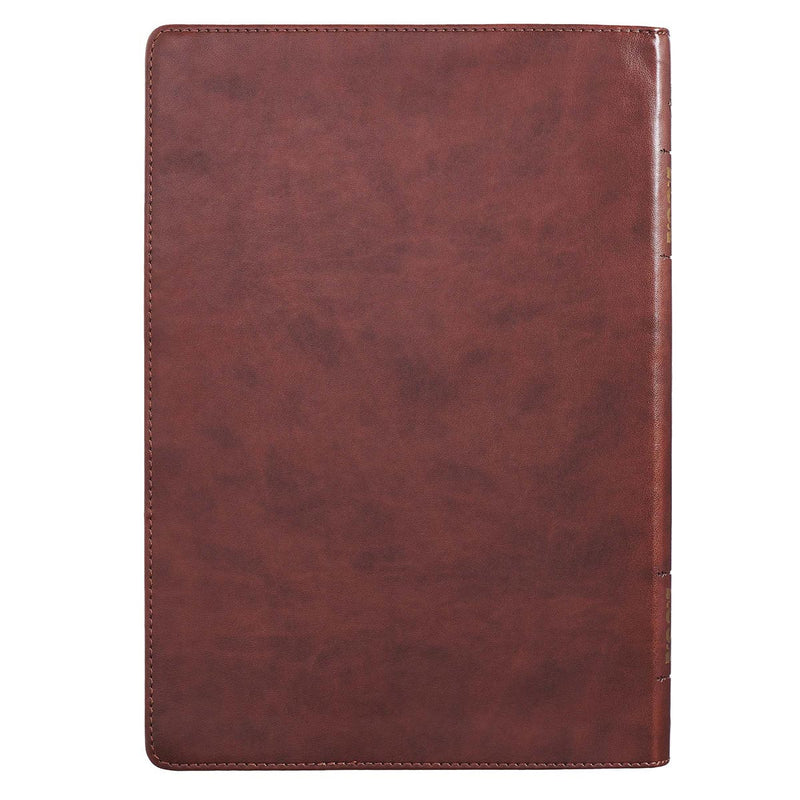 Bible Super Giant Print Brown Faux Leath