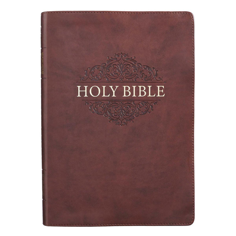 Bible Super Giant Print Brown Faux Leath