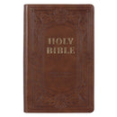 Bible Giant Print Index Brown Faux Leath